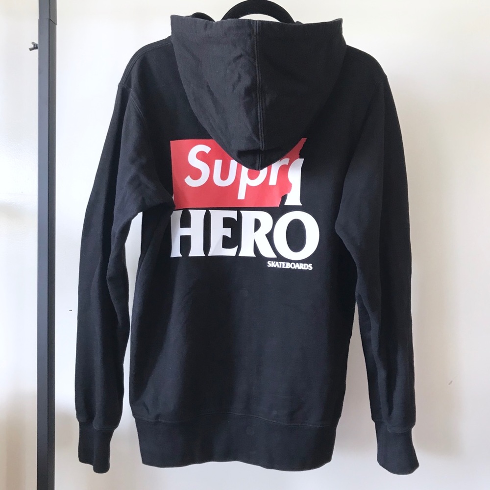 Supreme x Anti Hero Zip-Up Hoodie